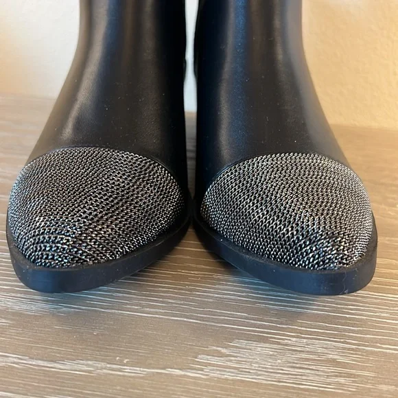 NWOT, Report Zerega Black Vegan Leather Ankle Booties - Picture 4 of 9